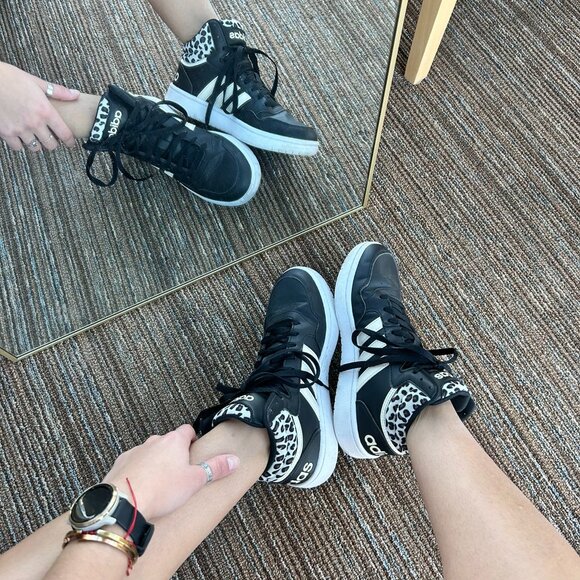 Adidas animal print high-top sneakers - Picture 1 of 4